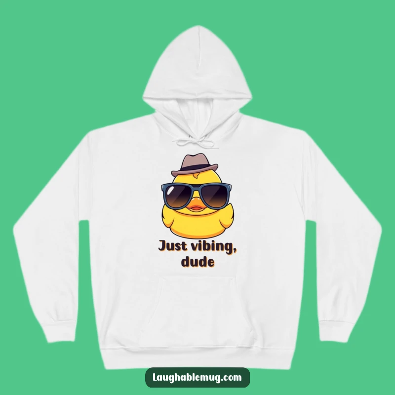 Funny Kawaii Ducky Sunglasses Fedora Hoodie: Stay Warm, Look Cool, Gift Laughs!