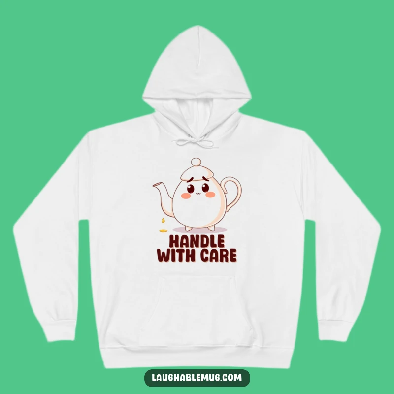 Funny Clumsy Teapot Hoodie: Cozy Up with this Hilarious Tea Mishap