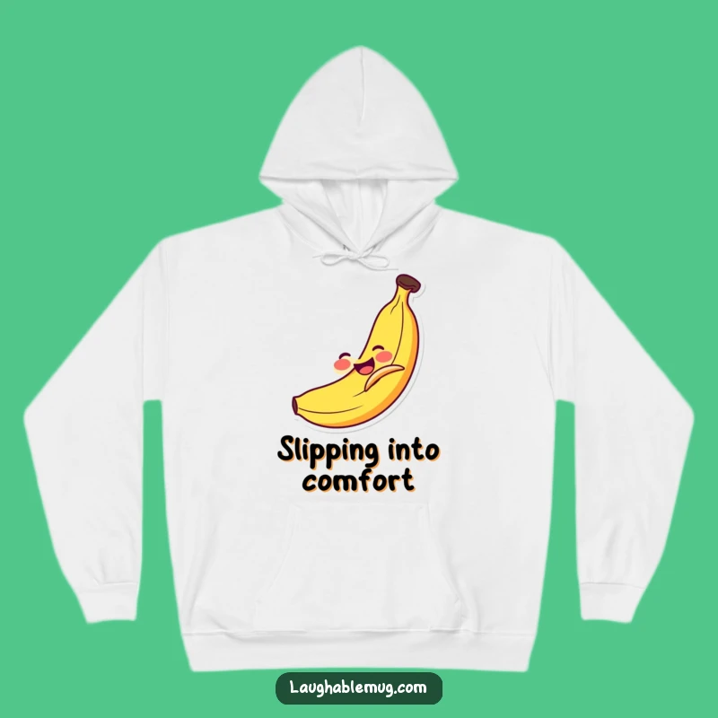 Funny Banana Slip Hoodie: Cozy Comedic Fruit Design, Warm Humor Gift