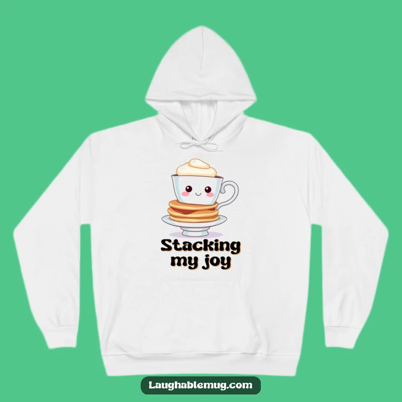 Funny Teacup Pancake Hoodie: Cozy Character Comfort for Breakfast Fans, Ideal Gift