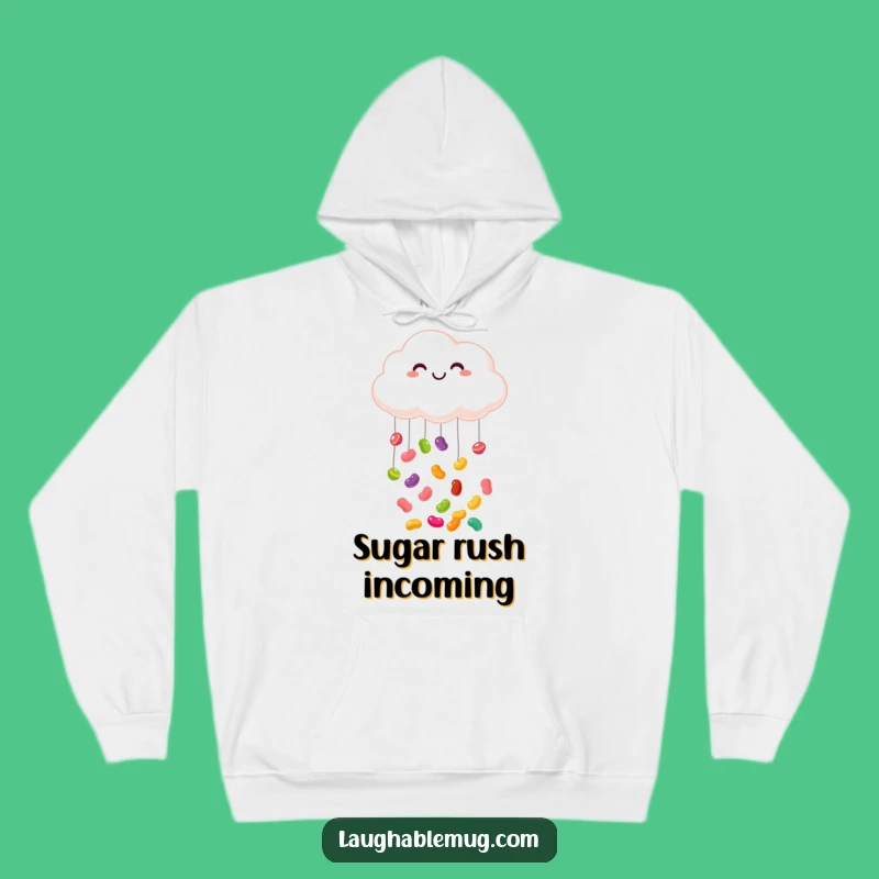 Funny Cloud Jelly Bean Hoodie: Cozy Up in Sweet, Happy Style!