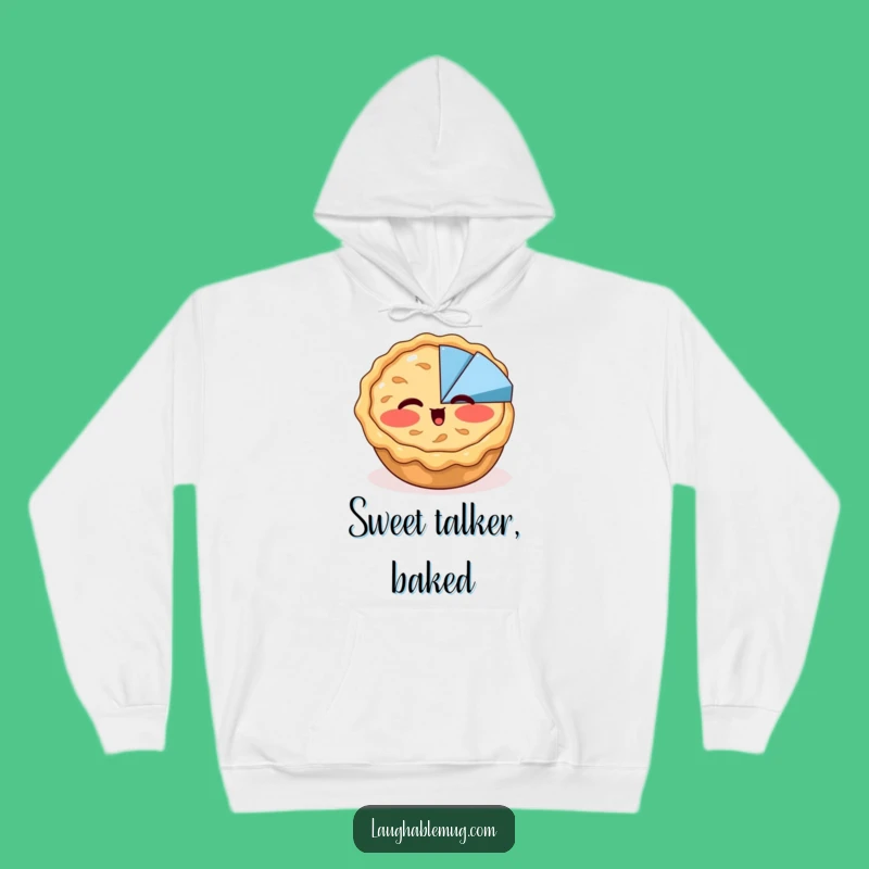 Funny Apple Pie Wink Hoodie - Cozy Dessert Humor, Great Funny Gift for Bakers & Nerds