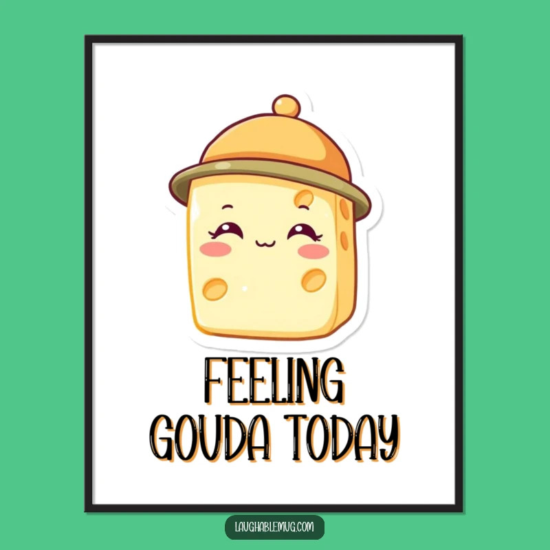 Free Printable Wall Art: Cheesy Hat Downloadable for Whimsical Home Decor