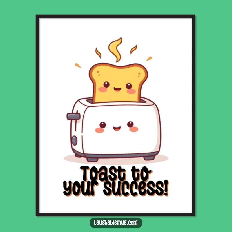 Free Printable Wall Art: Speedy Toast Surprise, Hilarious Downloadable Decor