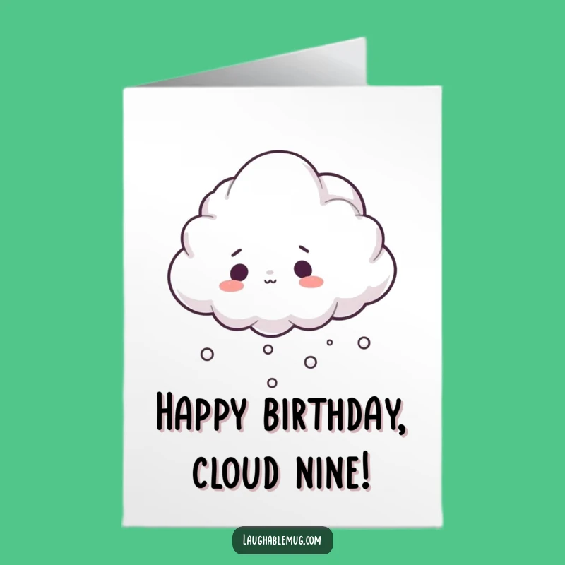 Free Printable Birthday Card: Surprised Cloud Tripping Fun for Birthdays