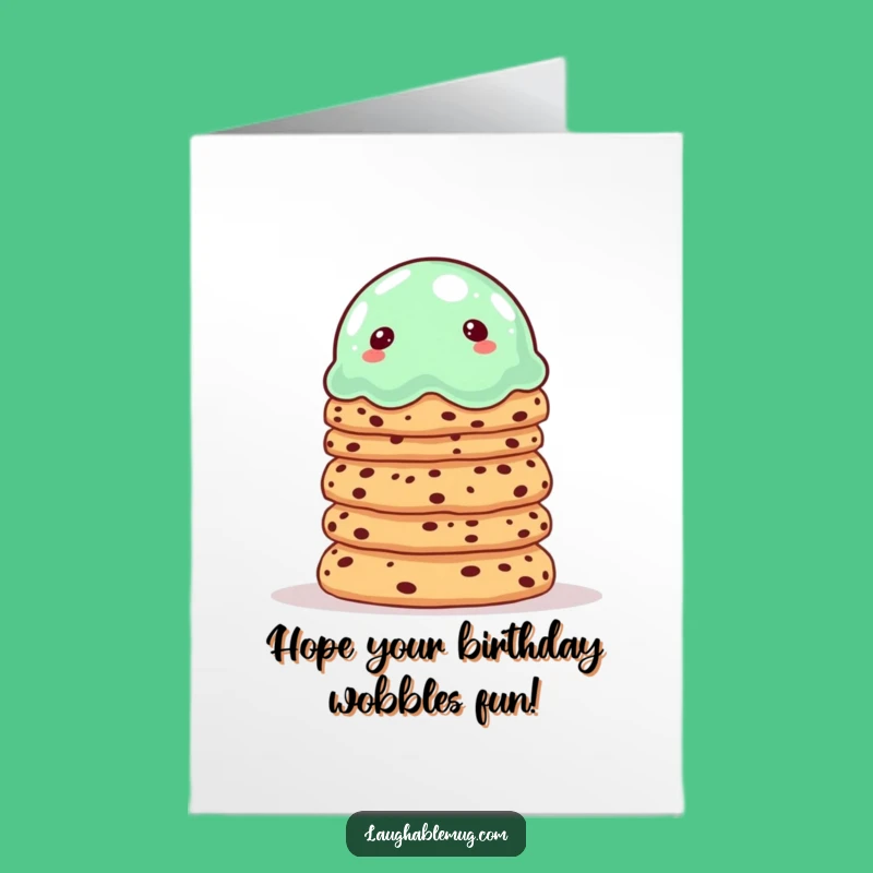 Free Printable Birthday Card: Wobbly Jelly Character, Hilarious DIY Downloadable Gift!