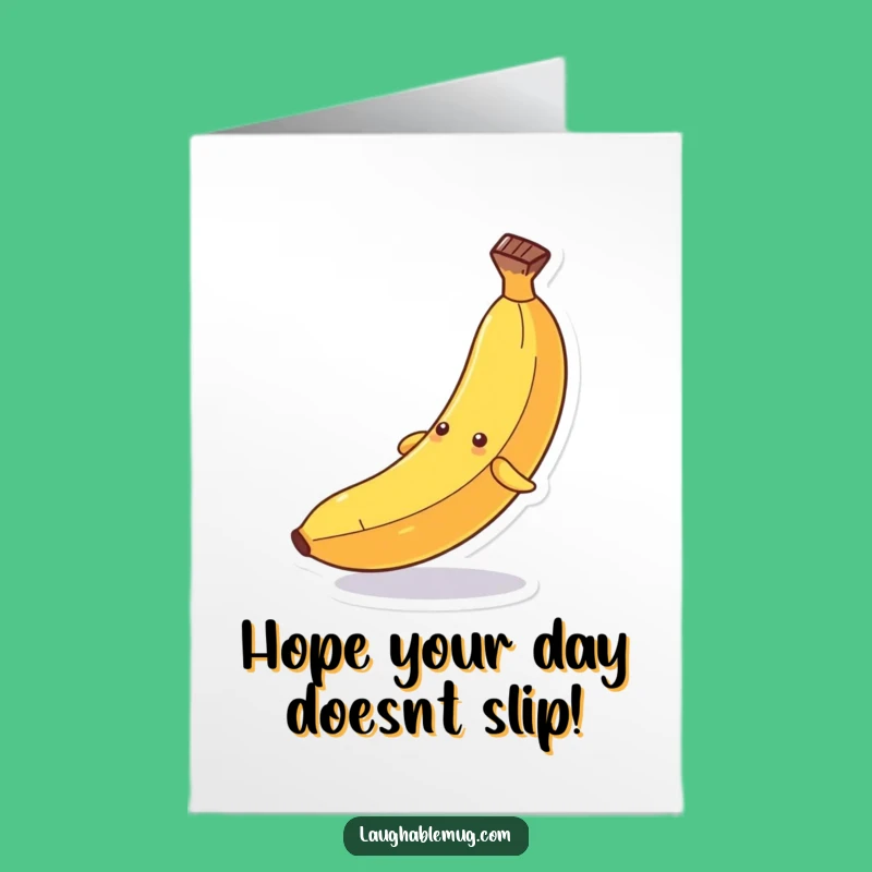Funny Free Printable Banana Birthday Card - Slipping Peel Surprise