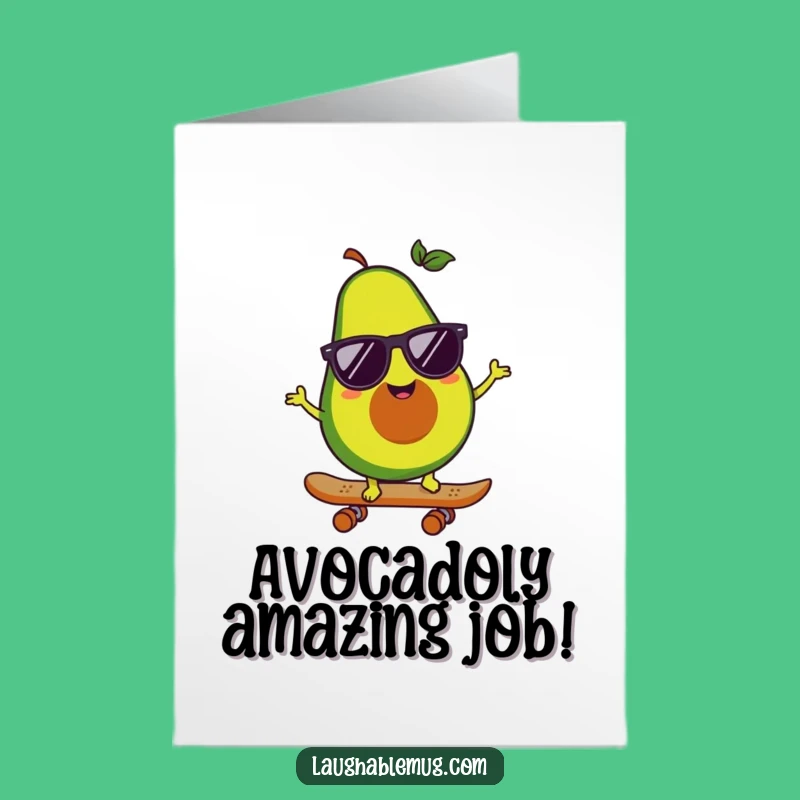 Free Printable Congrats Card: Avocado Shreds Success, Awesome Downloadable Gift
