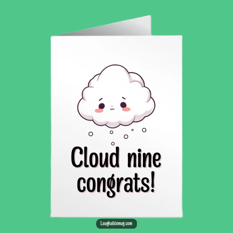 Free Printable Congrats Card: Cloud's Surprise Mishap for Celebration!