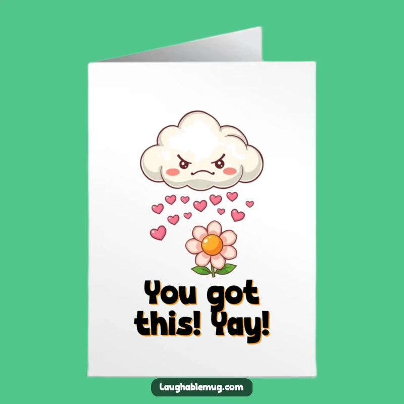 Free Printable Congrats Card: Heart Rain Character, Loving DIY Downloadable Gift!