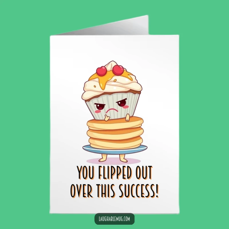 Free Printable Grumpy Cupcake Congrats Card: Humorous Downloadable Gift for Tough Achievements