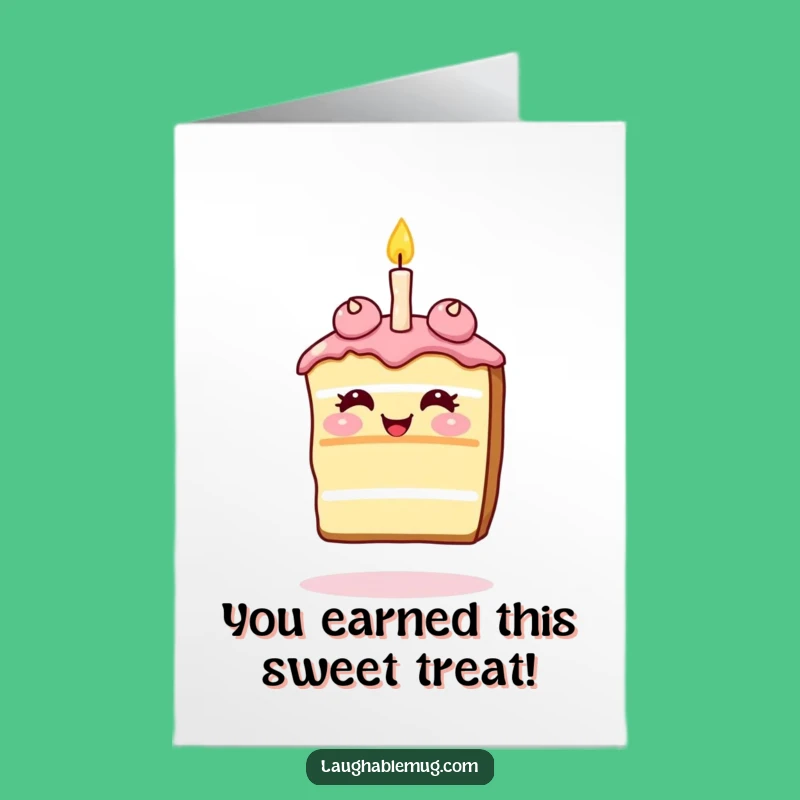Funny Free Printable Congrats Card: Cake's Candle Trick, Joyful Achievement, Downloadable Gift