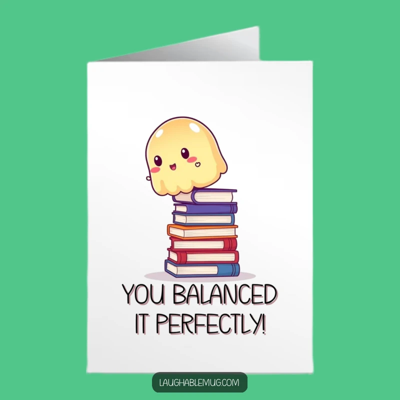 Funny Free Printable Congrats Card: Jelly's Balancing Act, Achievement Wobble, Downloadable Gift