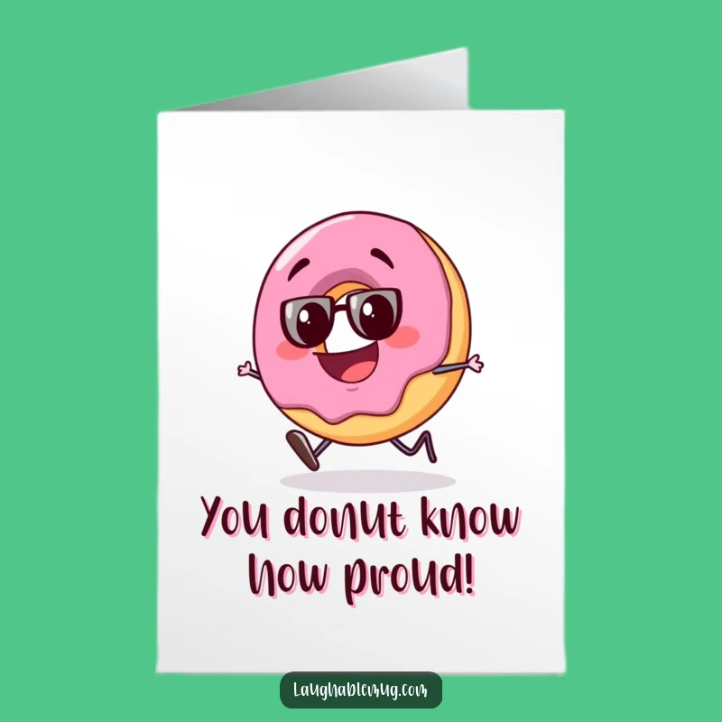 Free Printable Congrats Card: Donut Celebrates, Awesome Downloadable Gift