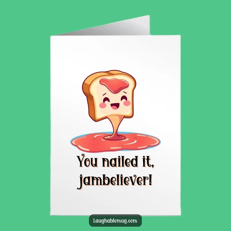 Free Printable Toast Jam Dive Congratulations Card - Funny Downloadable Gift for Any Occasion