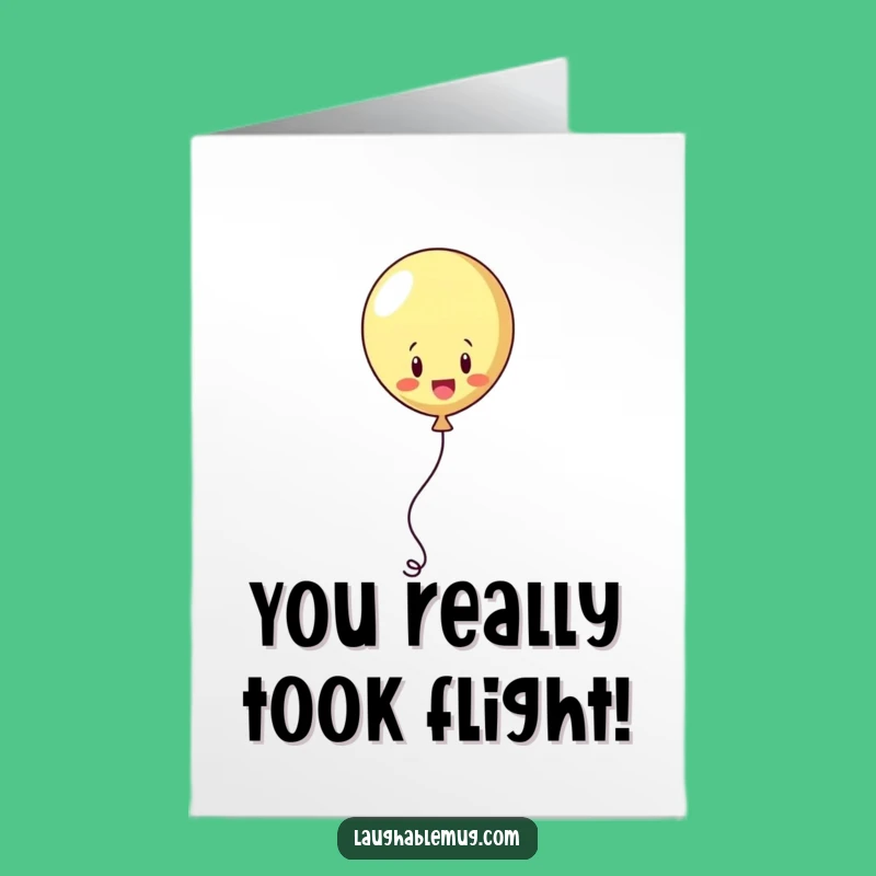 Free Printable Funny Balloon Congrats Card - Humorous Downloadable Gift for Achievements