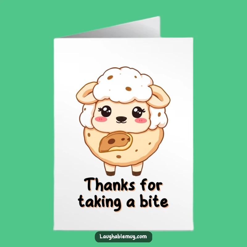 Free Printable Thank You Card: Sheepish Cookie Downloadable for Funny DIY Gifts