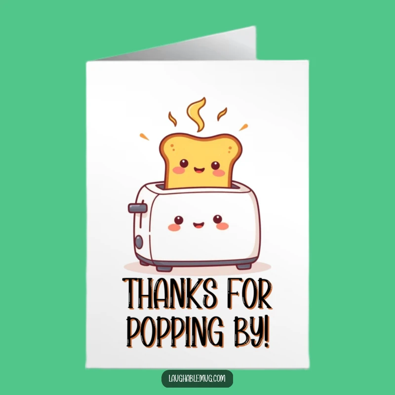 Free Printable Thank You Card: Speedy Toast Appreciation, Humorous Downloadable Gift