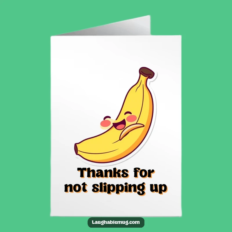 Funny Free Printable Thank You Card: Banana's Peel Prank, Grateful Slip, Downloadable Gift