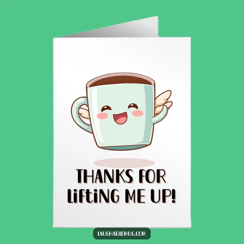 Free Printable Thank You Card: Flying Mug's Gratitude Flight - Downloadable Gift