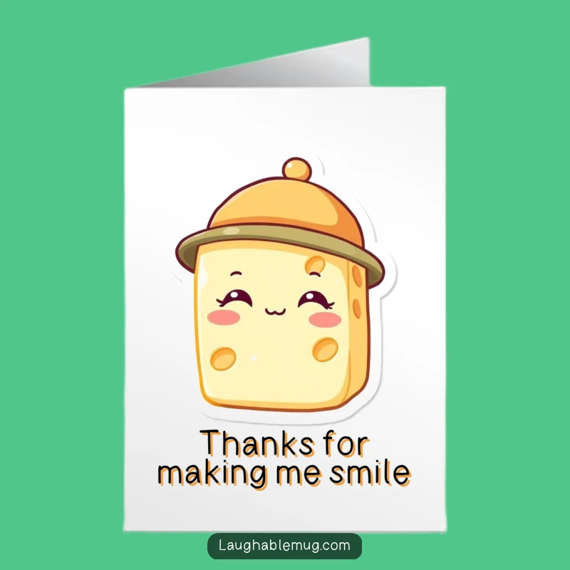 Free Printable Thank You Card: Cheesy Hat Downloadable for Funny DIY Gifts