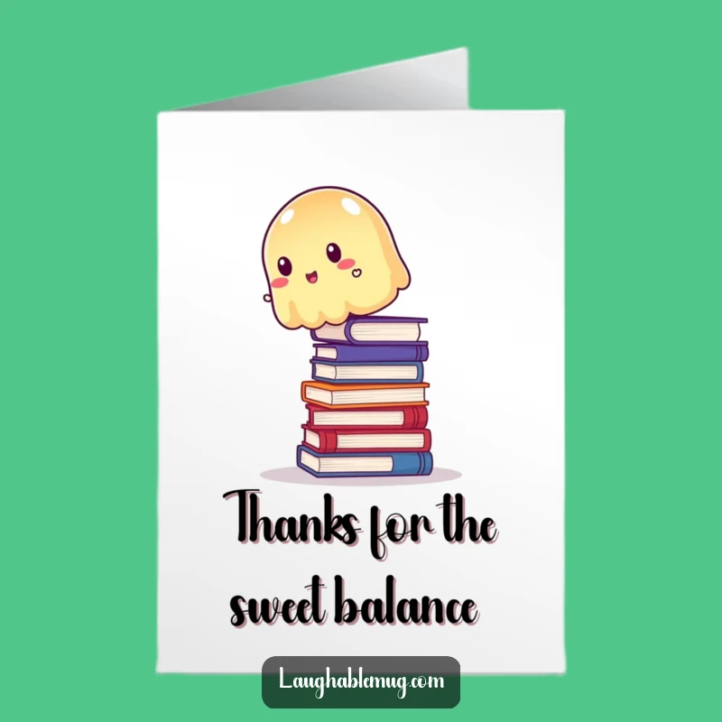 Funny Free Printable Thank You Card: Jelly's Gratitude Wobble, Balanced Thanks, Downloadable Gift