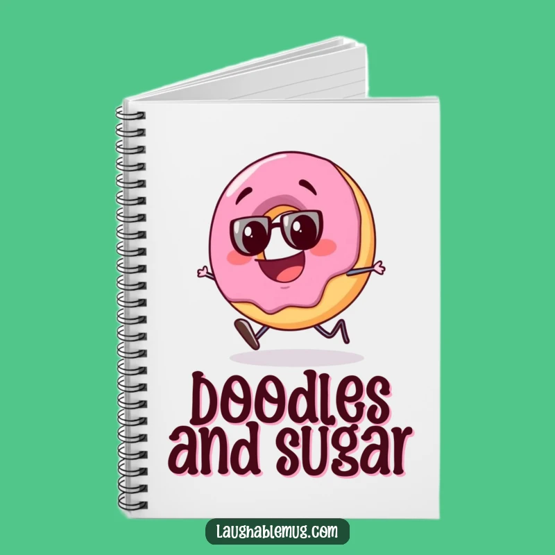 Funny Tipsy Donut Notebook: Goofy Character Journal, Humorous Note-Taking Gift