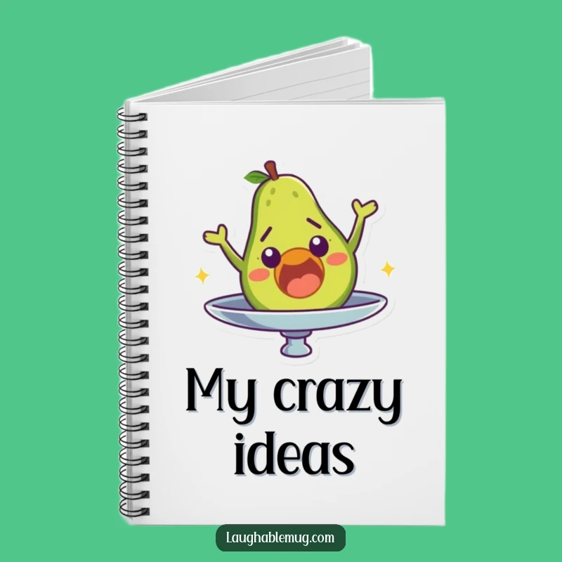 Funny Avocado Notebook: Surprise Fall Character's Ideas, Humorous Journal Gift for Foodies