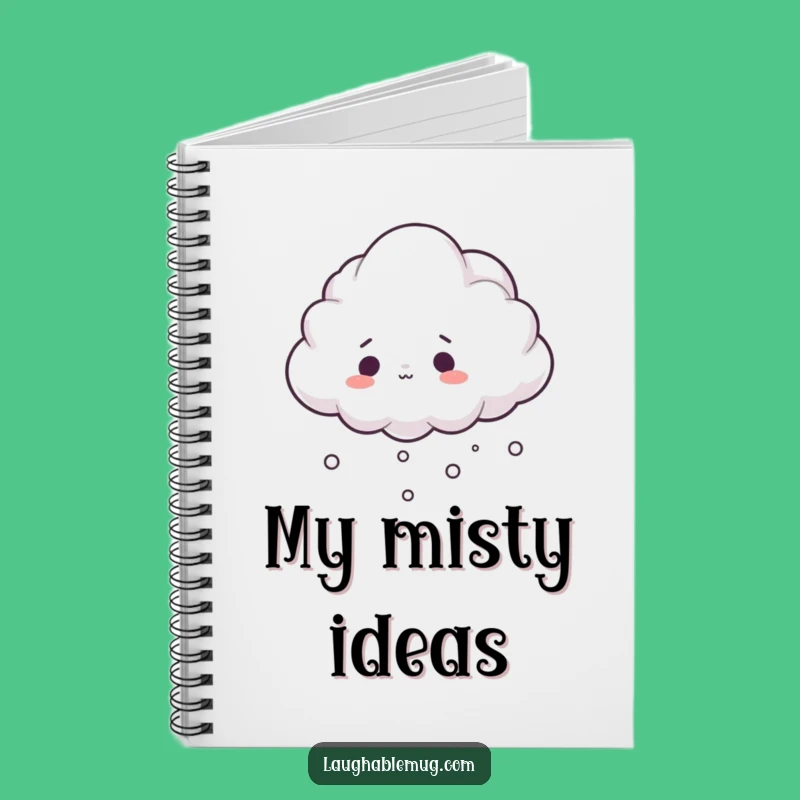 Funny Cloud Notebook: Surprised Mist Journal, Perfect Funny Gift for Writers