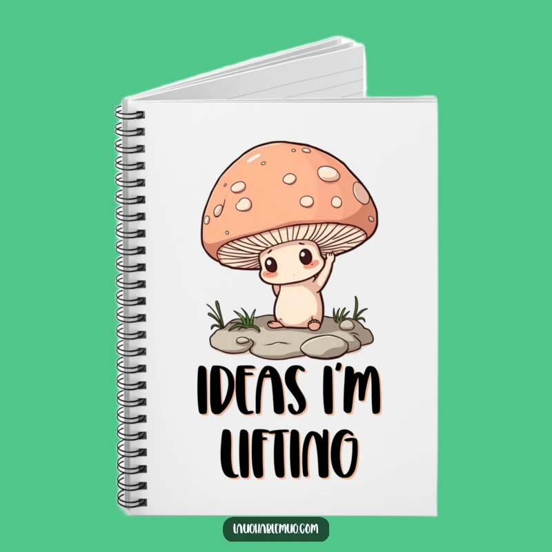 Funny Determined Mushroom Notebook: Conquer Your Tasks with Humor