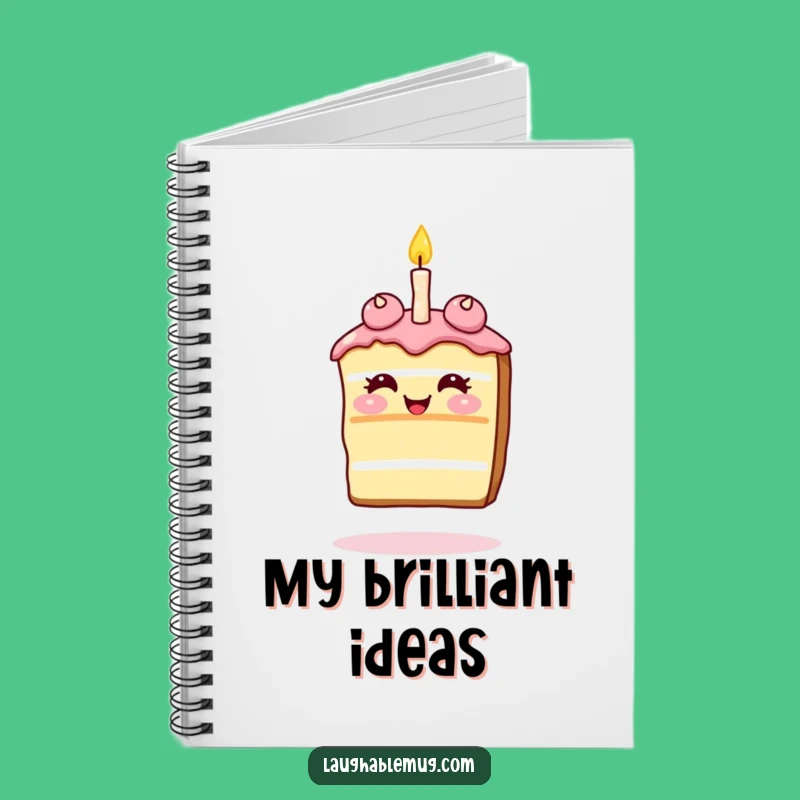 Funny Giggling Cake Notebook: Journal Celebrations with Humor, Gift
