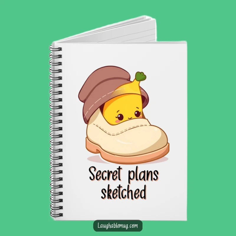Funny Journal Notebook: Shy Banana Thoughts, Quirky Funny Gift
