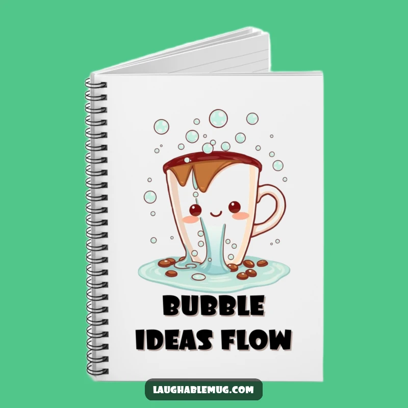 Funny Kawaii Bubble Spill Notebook: Jot Down Cheerful Ideas Funny Gift