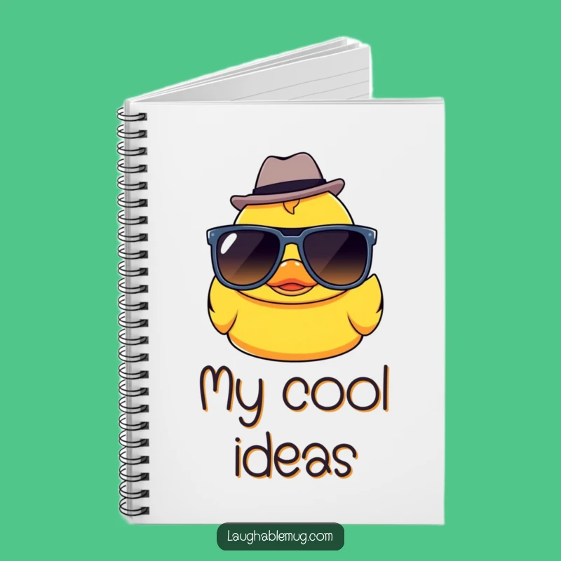 Funny Kawaii Ducky Sunglasses Fedora Notebook: Jot Down Ideas with Cool, Cute Flair!