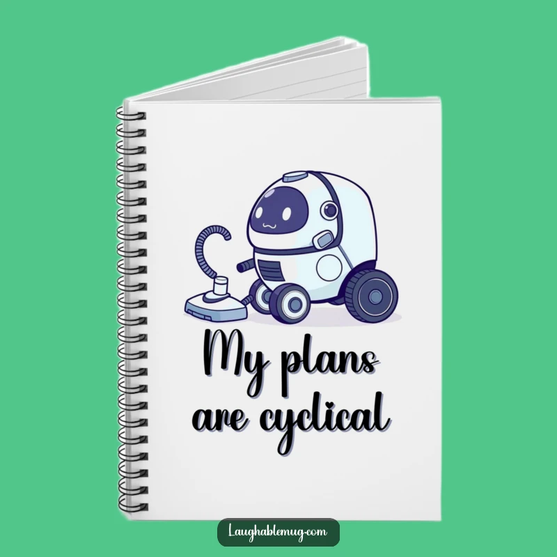 Funny Robot Vacuum Notebook: Jot Down Your Techie Thoughts!