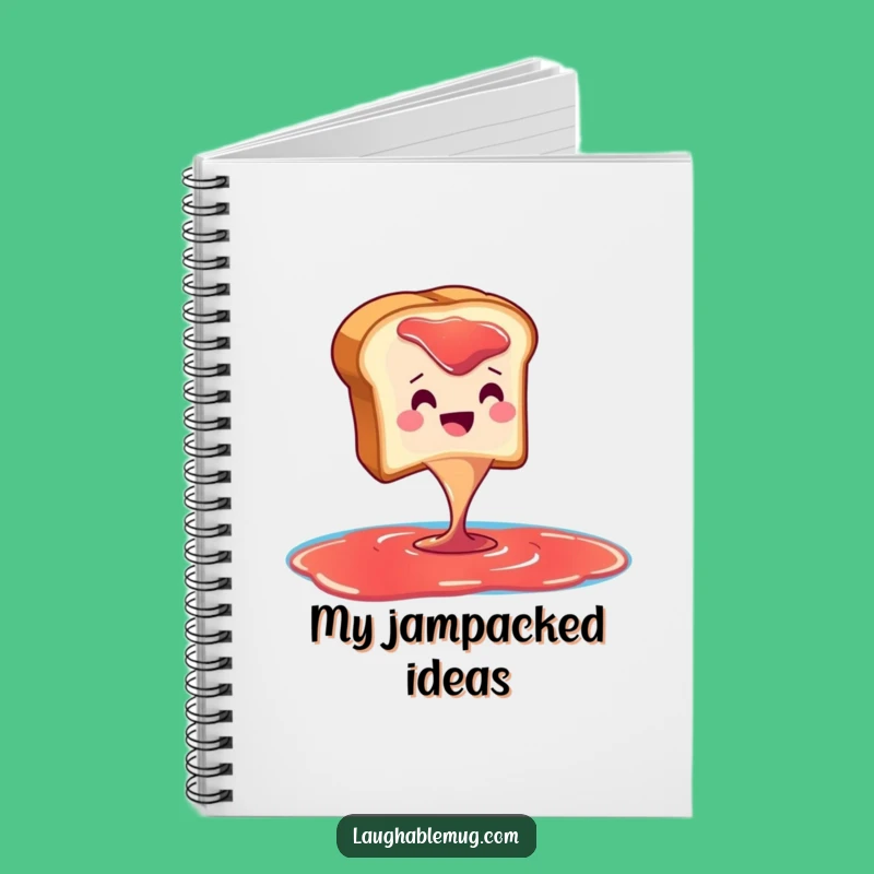 Funny Toast Jam Dive Notebook: Jot Down Ideas with Breakfast Humor, a Perfect Funny Gift