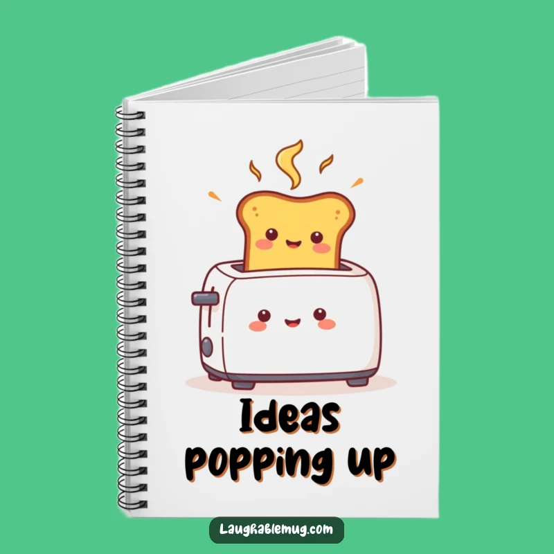 Funny Toast Pop Notebook: Cheerful Character Journal, Fast Idea Capture Gift