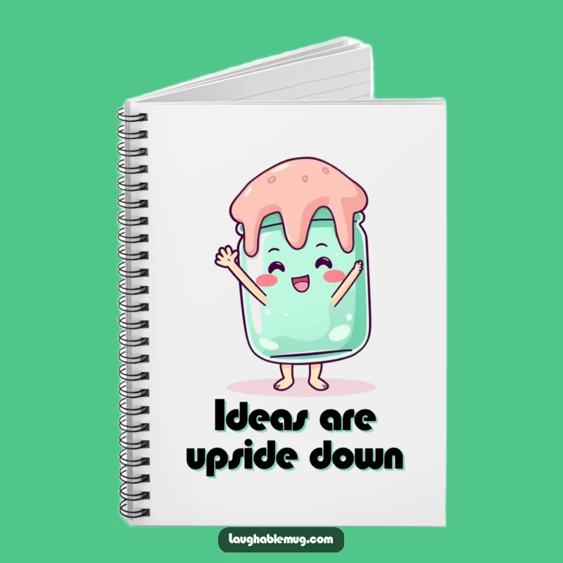 Funny Jelly Jar Handstand Notebook: Jot Down Ideas with a Smile - Funny Gift