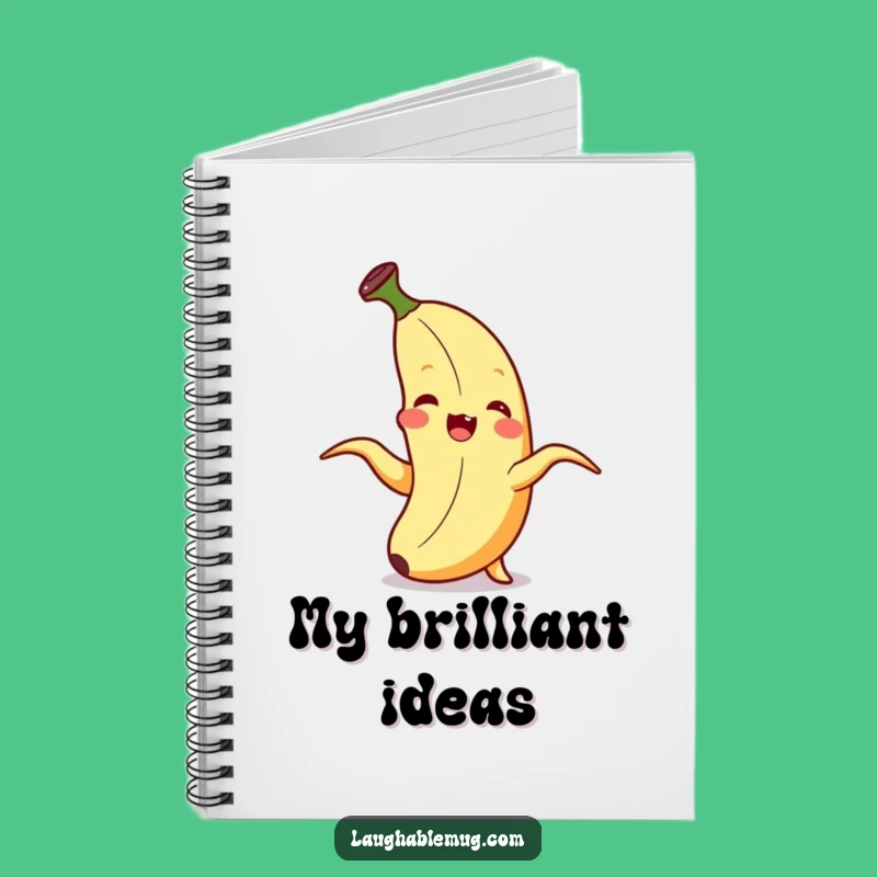 Funny Giggling Banana Notebook, Zany Self-Peeling Fruit Journal Gift