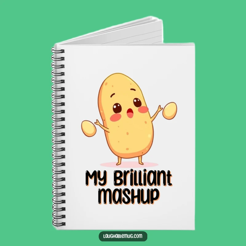 Funny Juggler Notebook: Potato's Egg Journal, Hilarious Kitchen Notes Keeper Gift