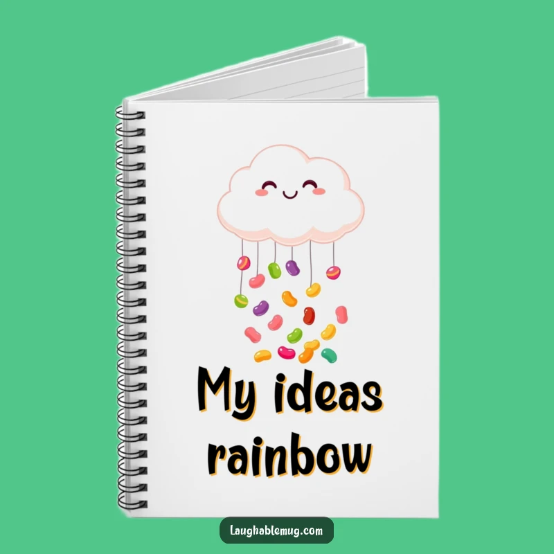 Funny Cloud Jelly Bean Notebook: Jot Down Sweet, Happy Thoughts!