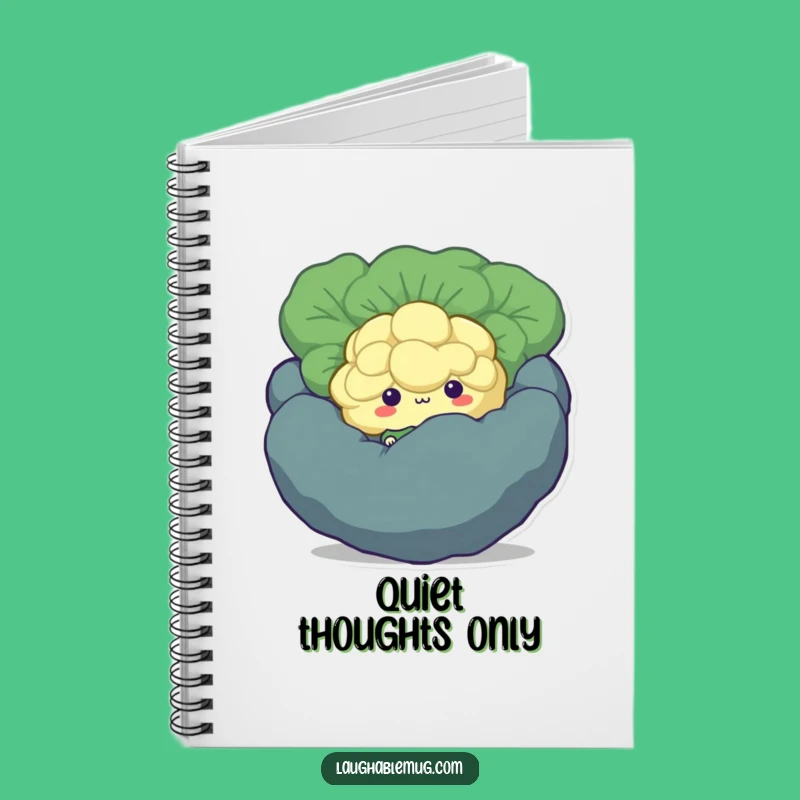 Funny Shy Broccoli Notebook: Journal Floret Hiding, Perfect Humorous Gift for Quiet Thoughts