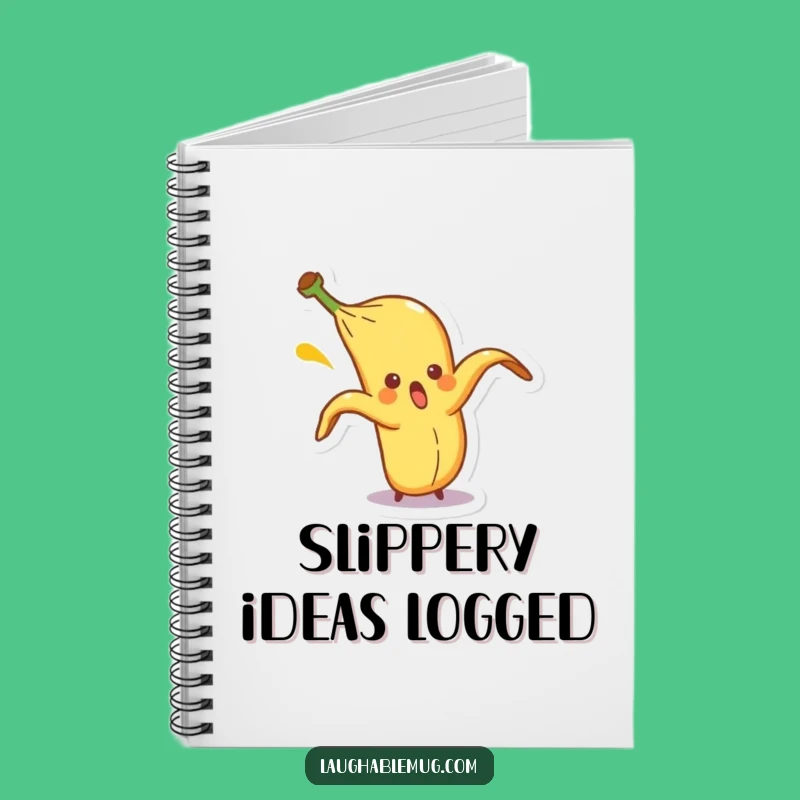 Funny Banana Peel Notebook: Surprised Character Journal, Comical Idea Keeper Gift