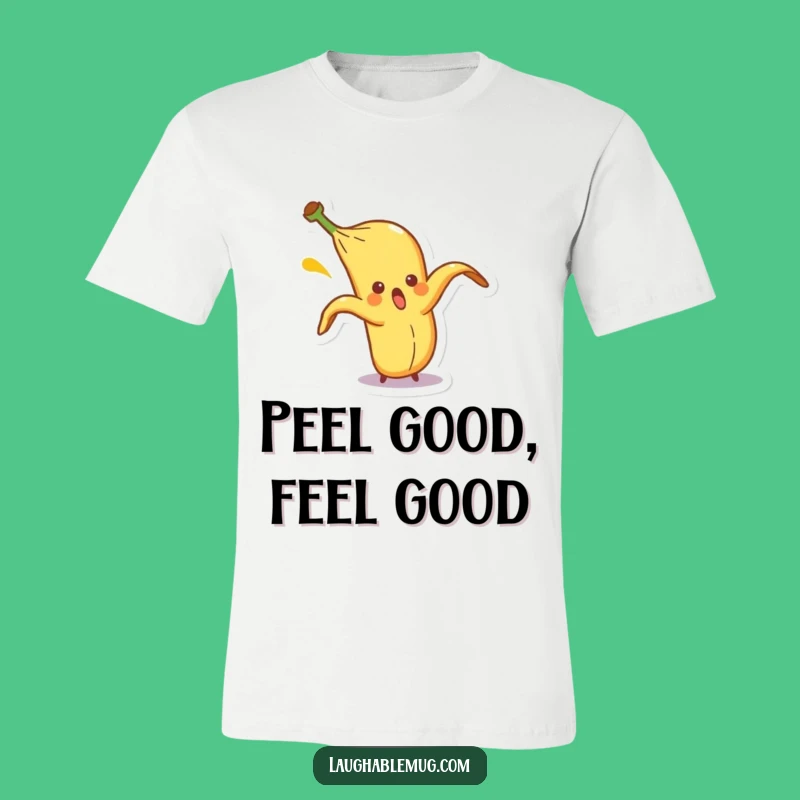 Funny Banana Peel T-Shirt: Surprised Character Tee, Comical Gag Gift