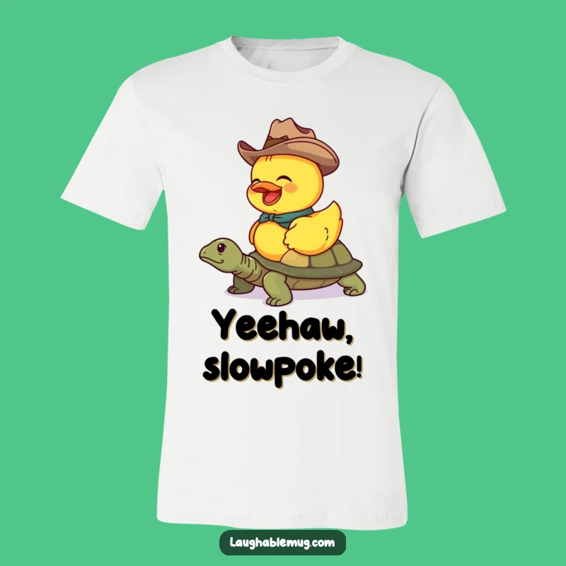 Funny Duck Cowboy Turtle T-Shirt: Wear Western Fun and Give a Hilarious Funny Gift
