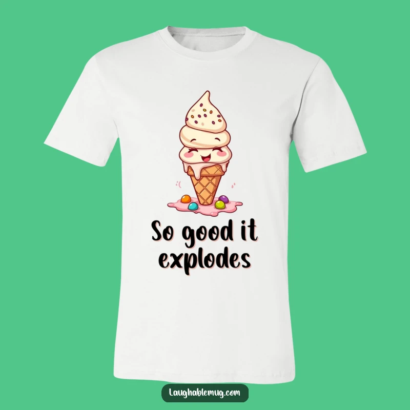 Funny Giggling Ice Cream T-Shirt: Wear Your Joy and Sweetness - Funny Gift