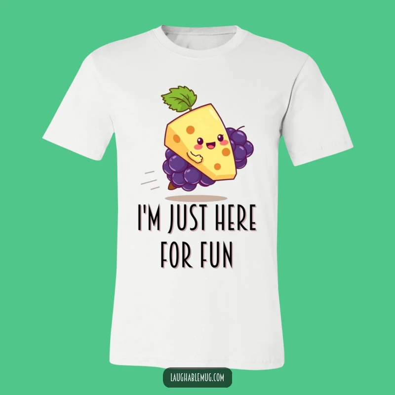 Funny Cheese & Grape Shirt: Wear Your Silly Snack Style