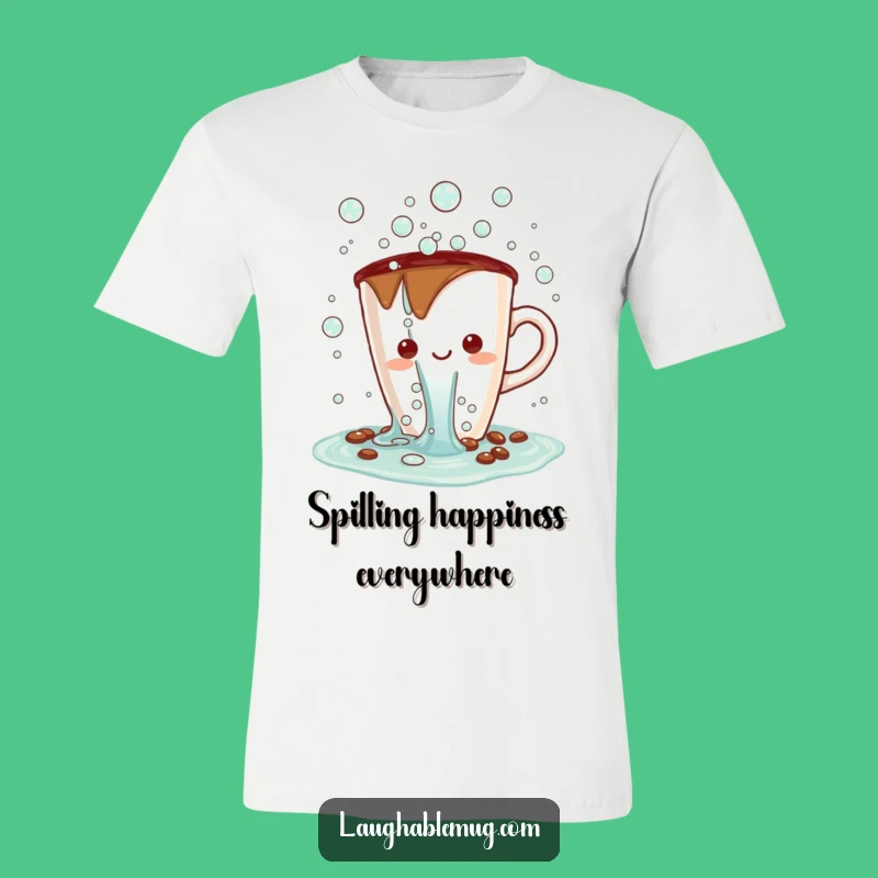 Funny Kawaii Bubble Spill Tee: Bubbly Personality Funny Gift
