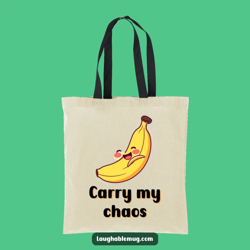 Funny Banana Slip Tote Bag: Comedic Fruit Accessory, Stylish Humor Gift