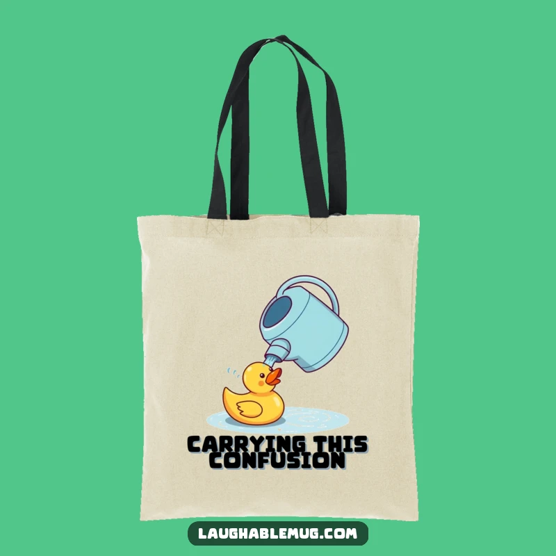 Funny Watering Can Duck Tote Bag - Silly Garden Carry-All, Perfect Funny Gift